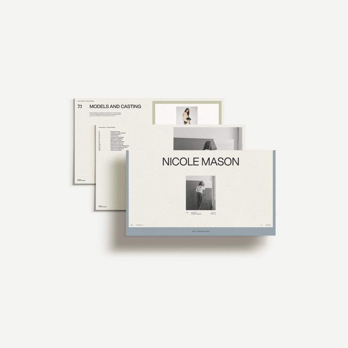 Art Direction and Mood Board Template for Canva and Indesign