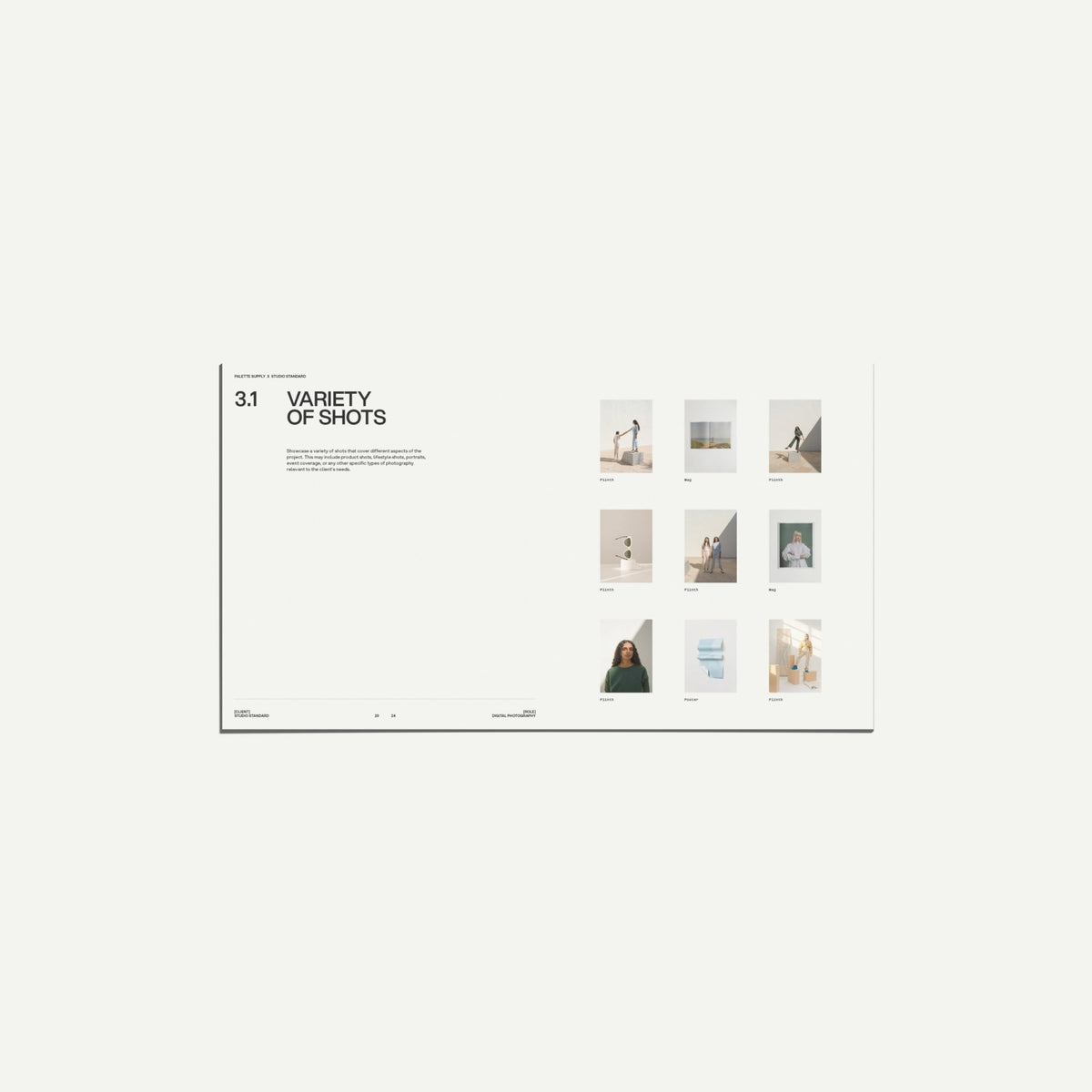 Photography Portfolio Template for Canva and InDesign