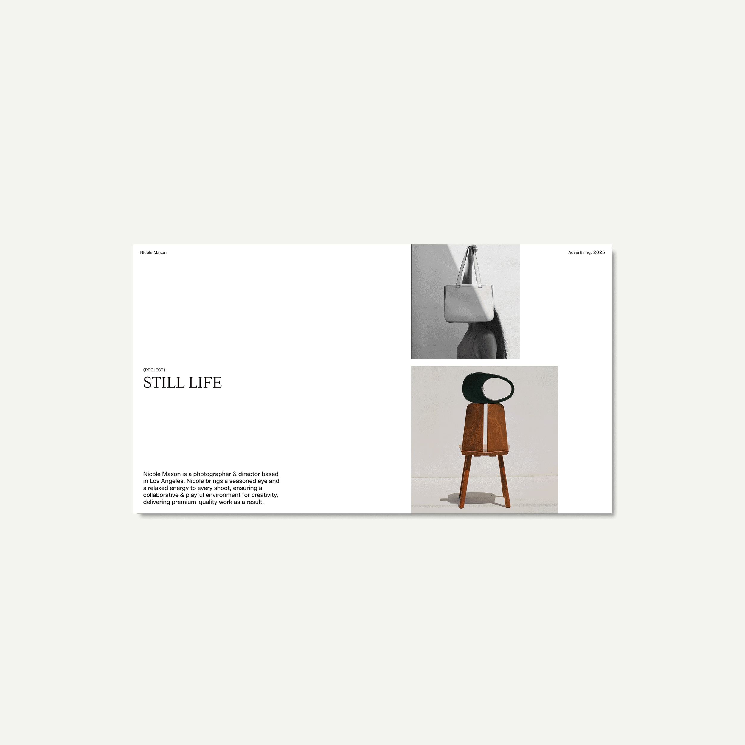 photography portfolio template for figma, canva and google slides
