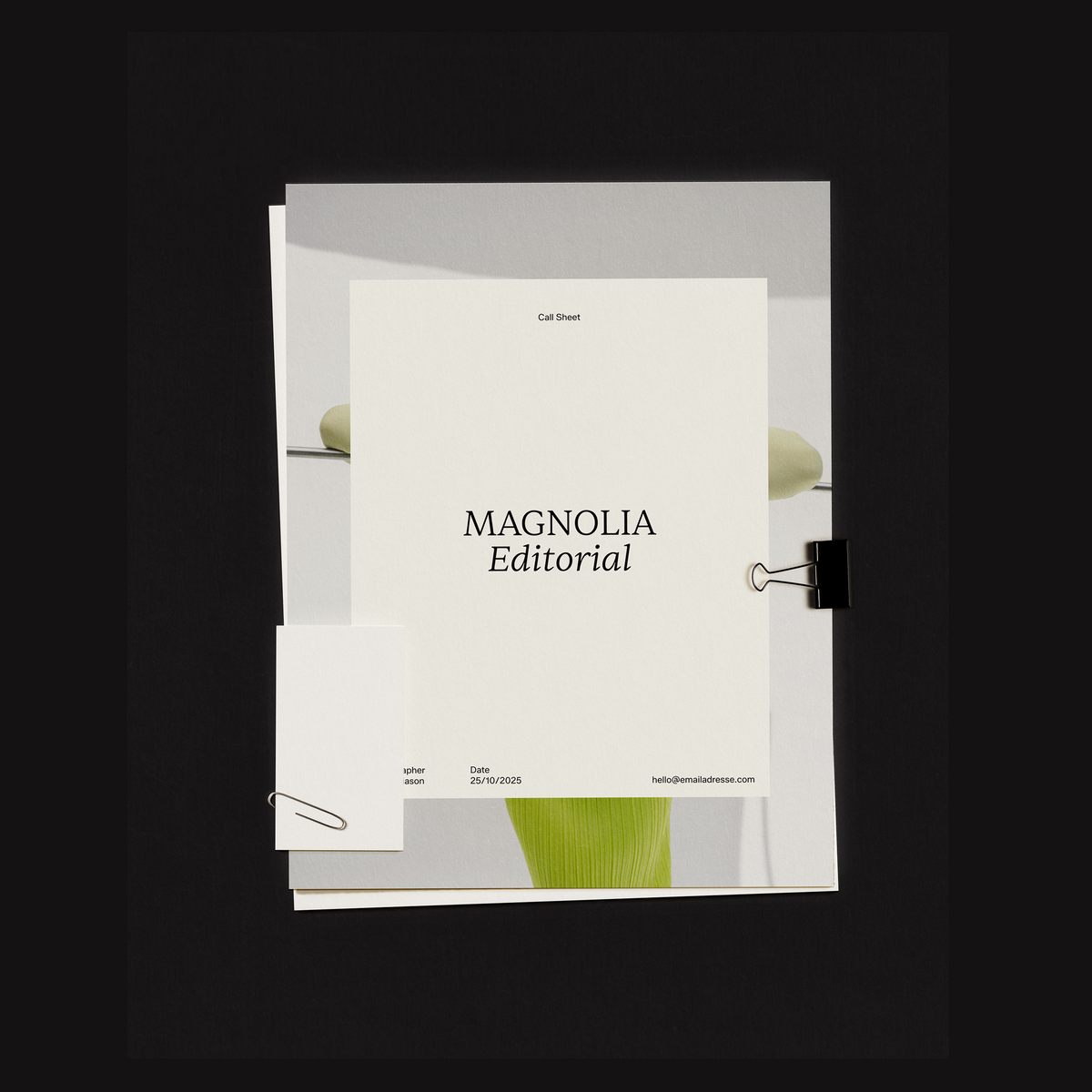 Photographer's Toolkit: The Call Sheet