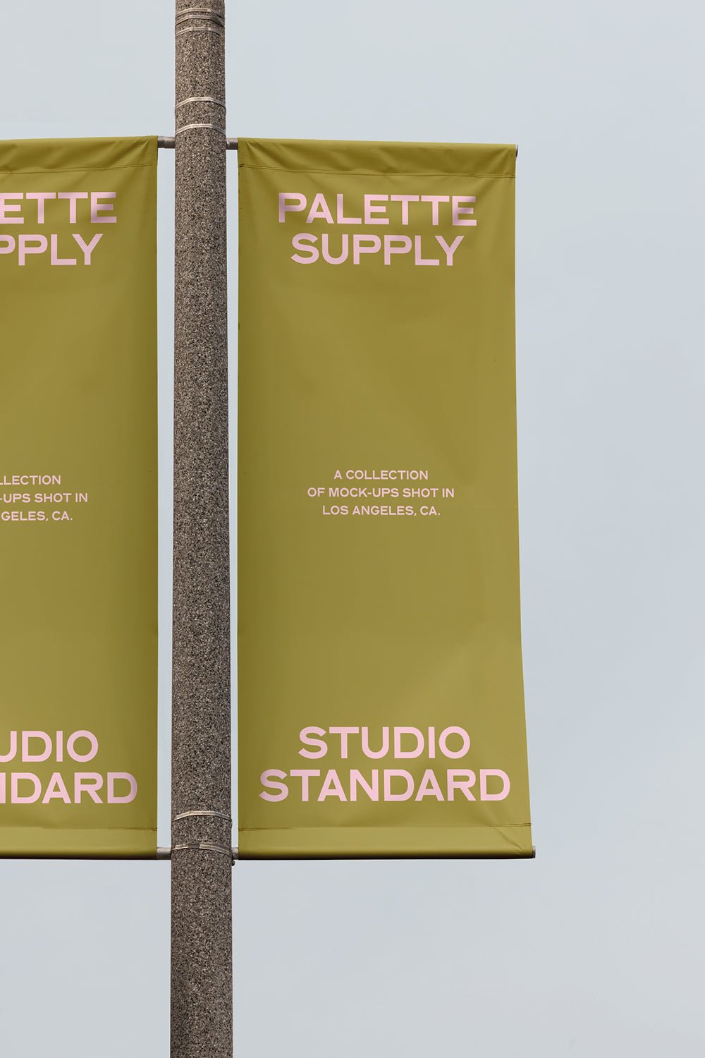 Light Pole Banner Mockup SS – PAL 043 - Palette Supply