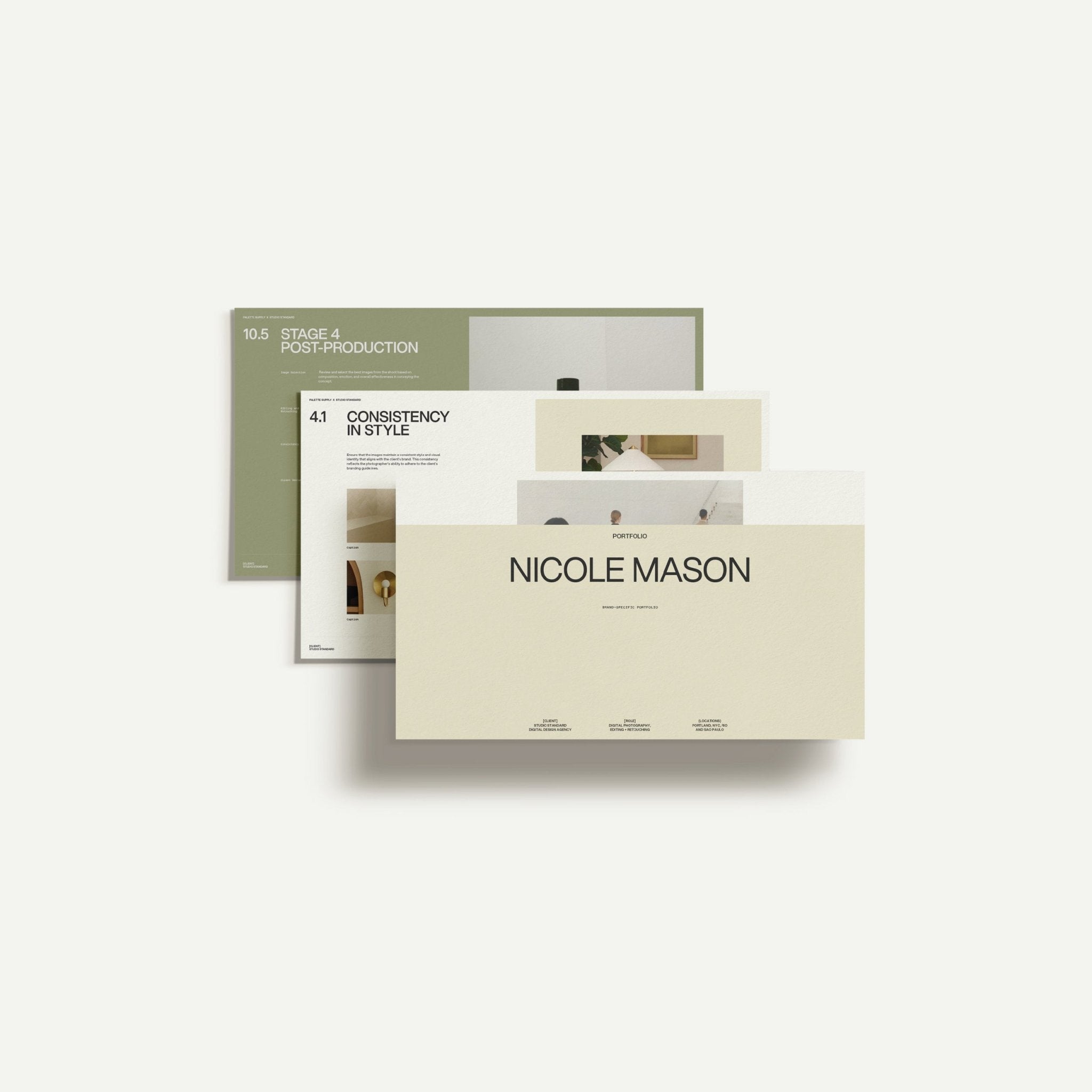 Photography Portfolio Template for Canva and InDesign