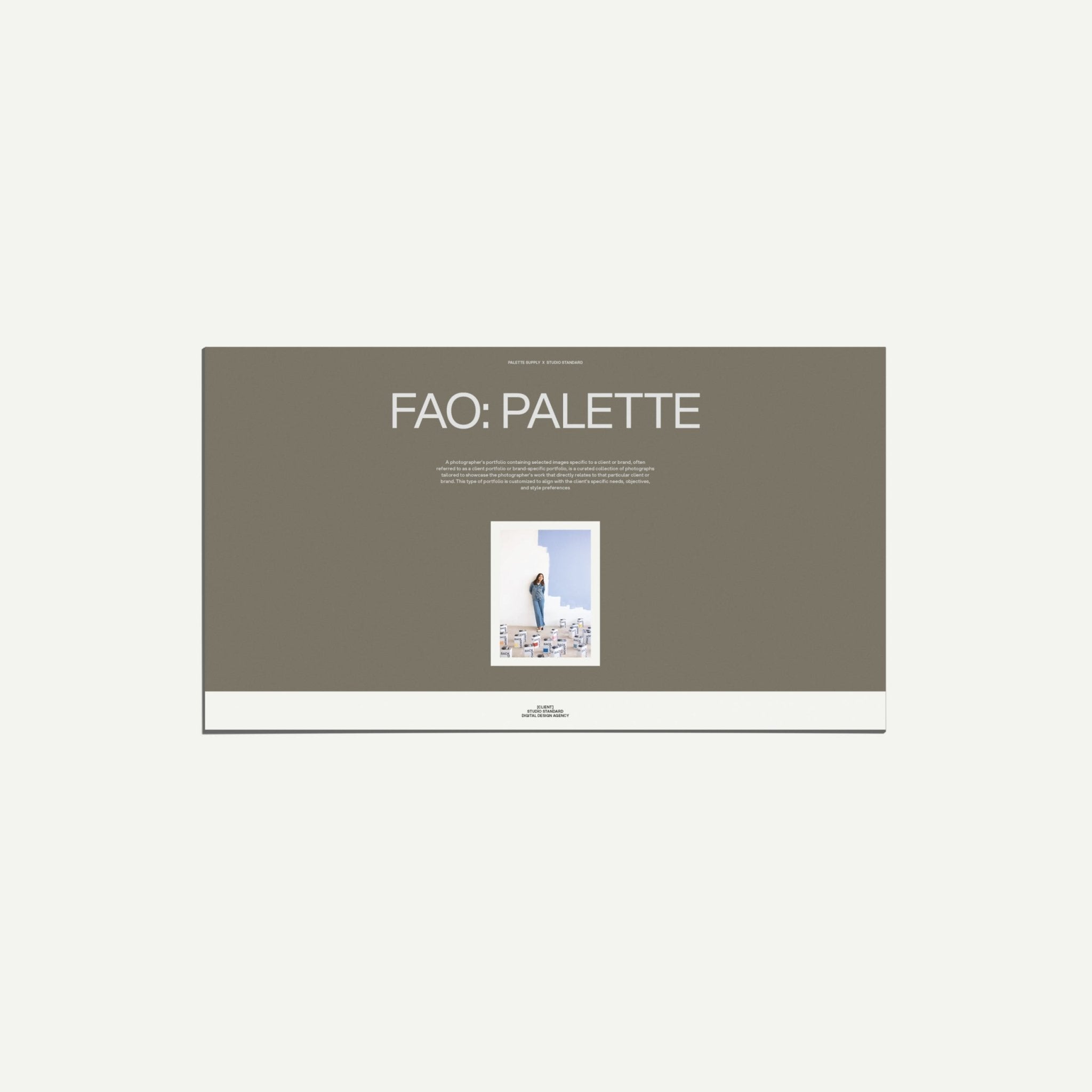 Photography Portfolio Template for Canva and InDesign