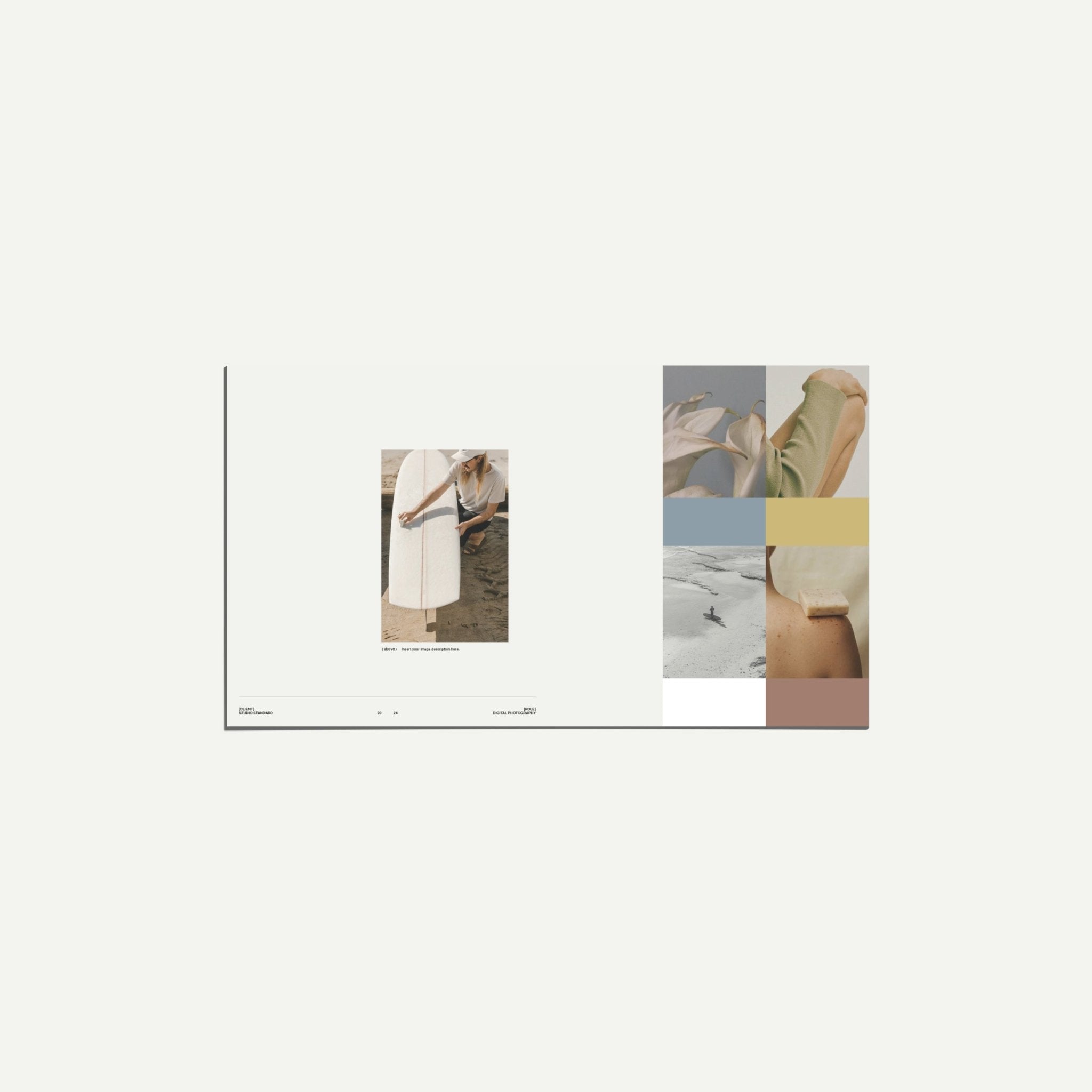 Photography portfolio template for Canva and InDesign