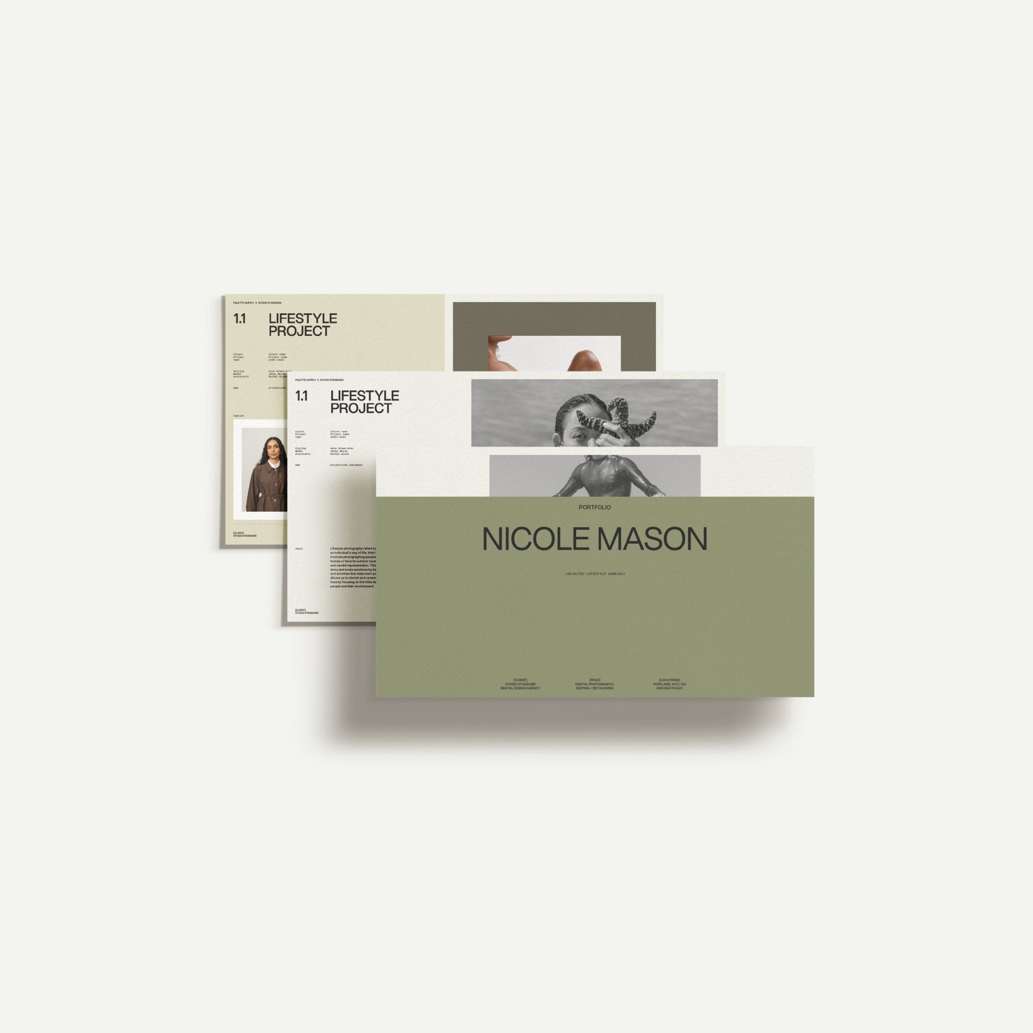 Subject-Specific Portfolio Template for Photographers and Designers