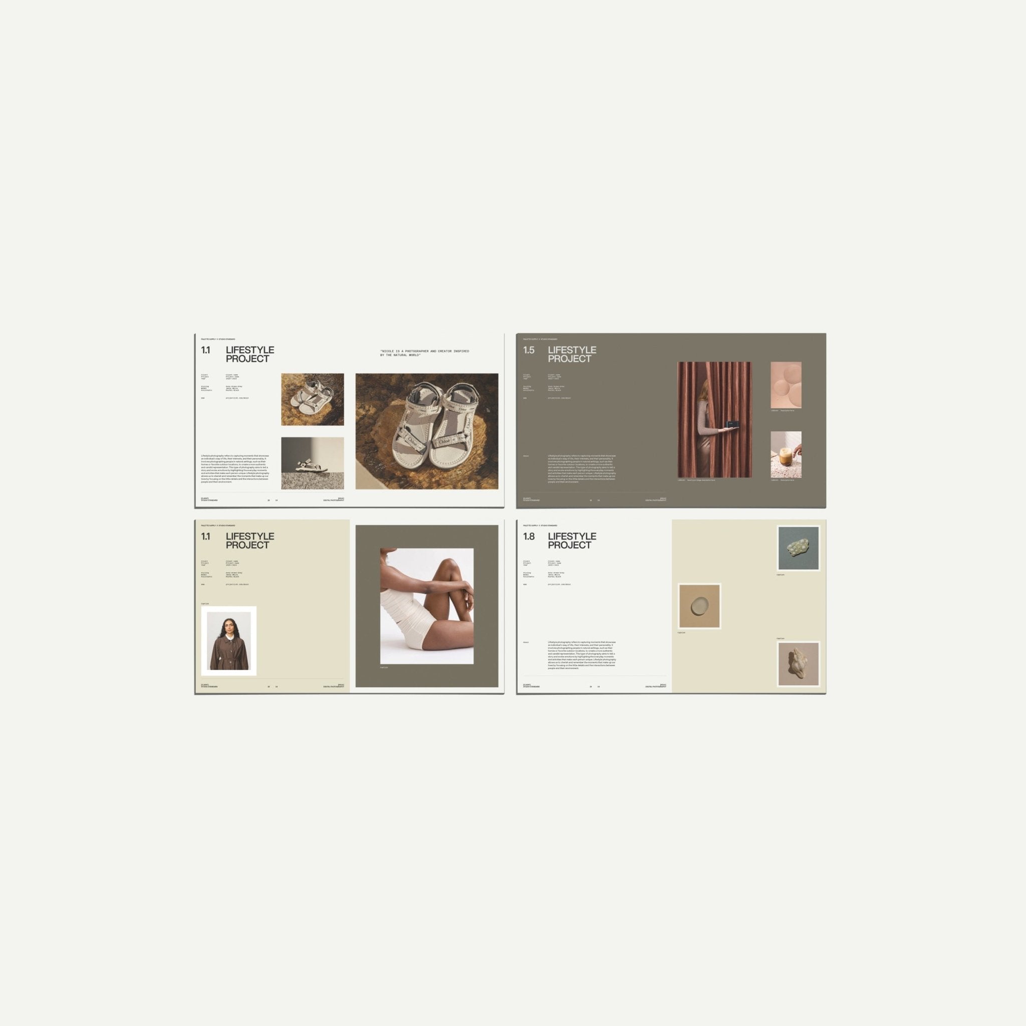 Canva Portfolio Template for Photographers and Designers