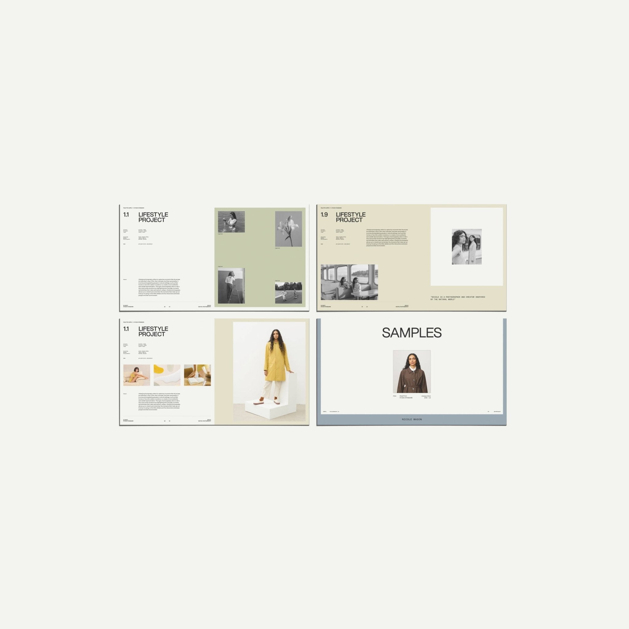Subject-Specific Portfolio Template for Photographers and Designers