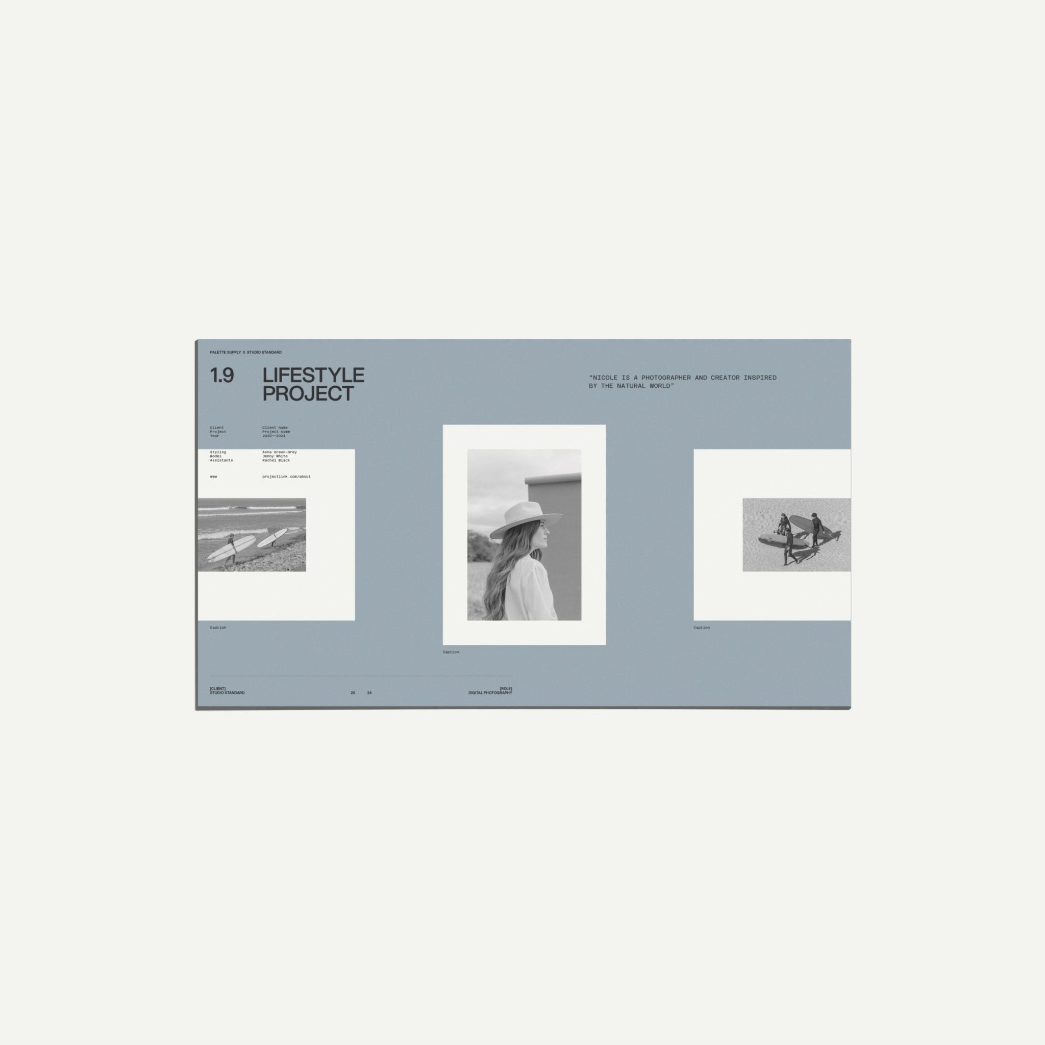 Subject-Specific Portfolio Template for Photographers and Designers