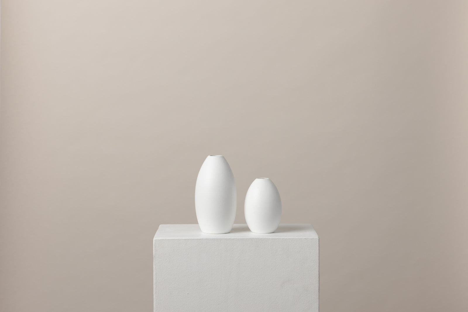 White Bud Vases
